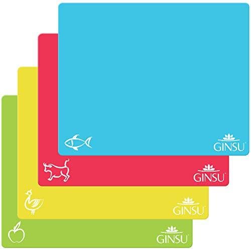Ginsu Flexible Cutting Board Mats, Set of 4