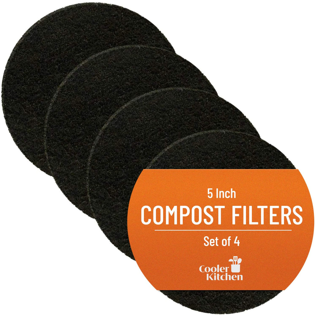 Charcoal Compost Bin Filters, 4-Pack
