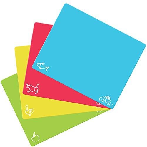 Ginsu Flexible Cutting Board Mats, Set of 4