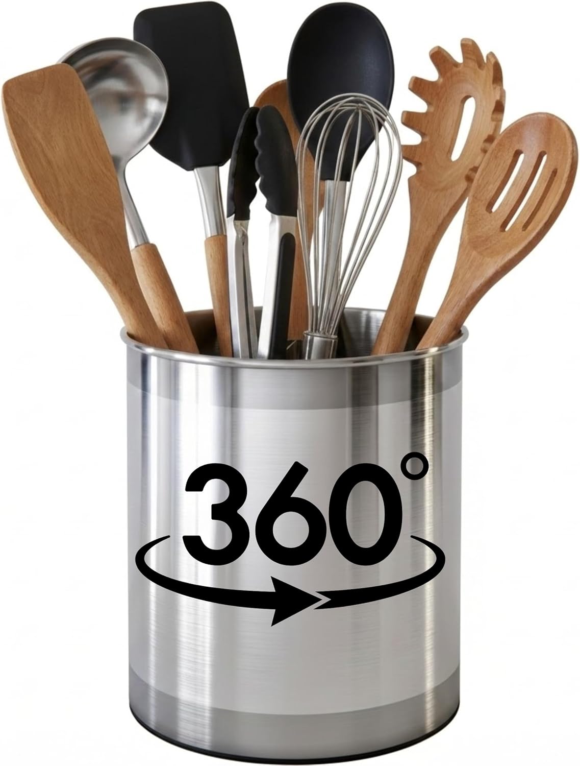Large Rotating Kitchen Utensil Holder