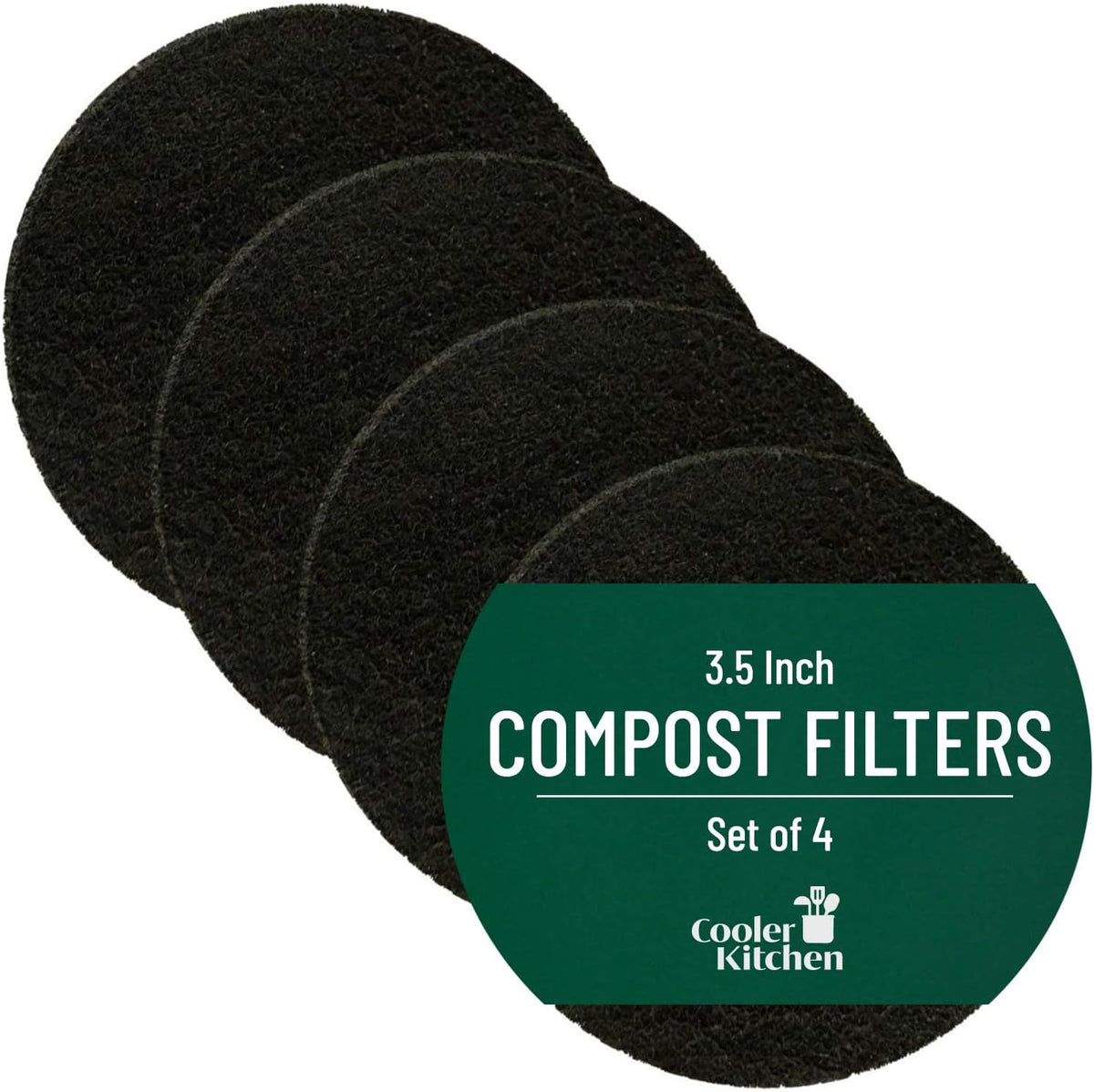 Charcoal Compost Bin Filters, 4-Pack