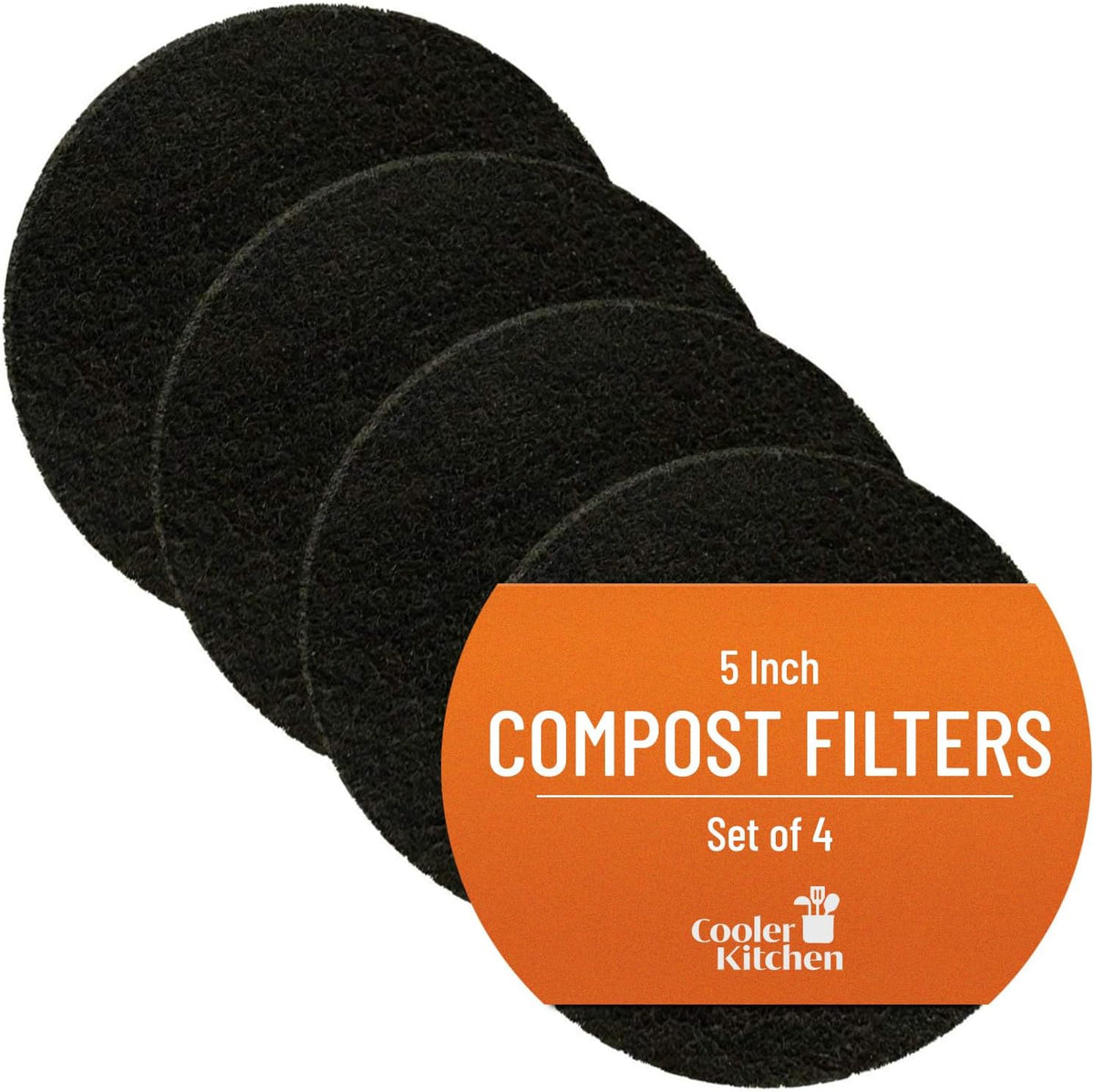 Charcoal Compost Bin Filters, 4-Pack