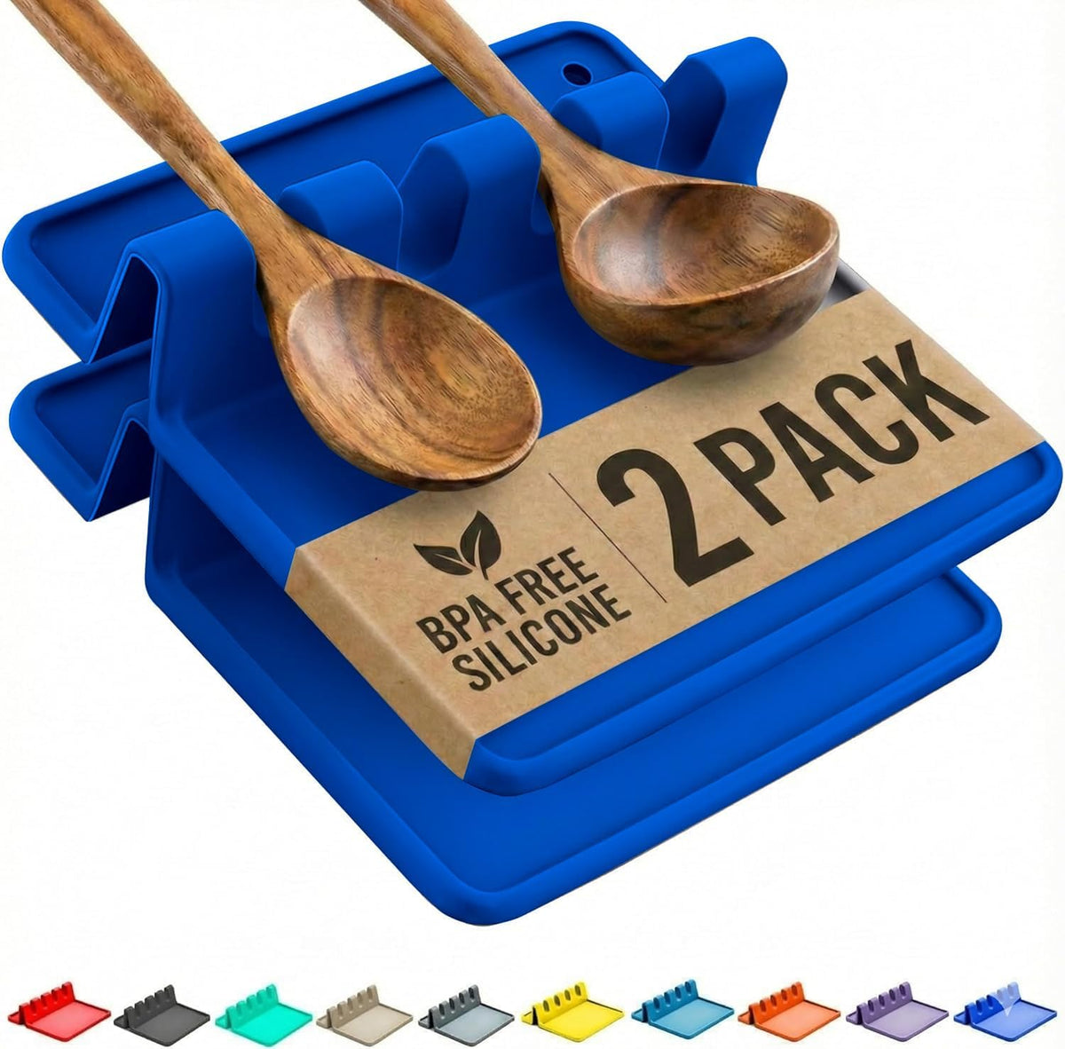 Silicone Spoon Rest for Multiple Utensils