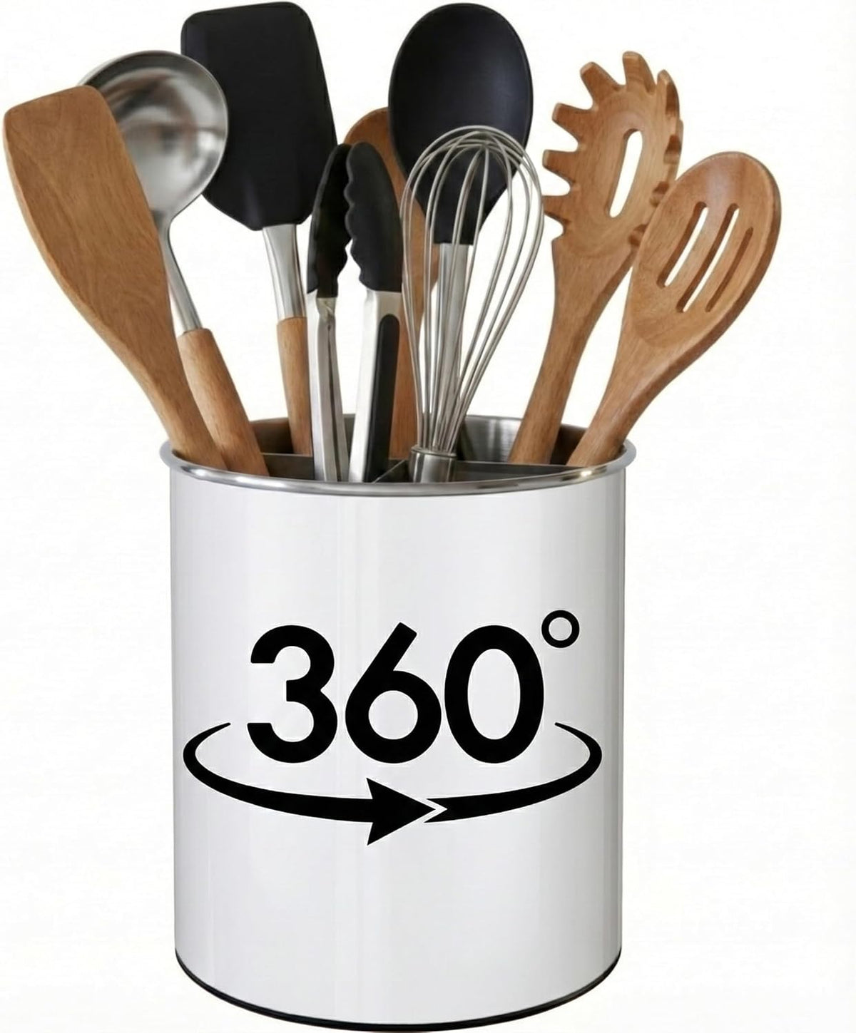 Large Rotating Kitchen Utensil Holder
