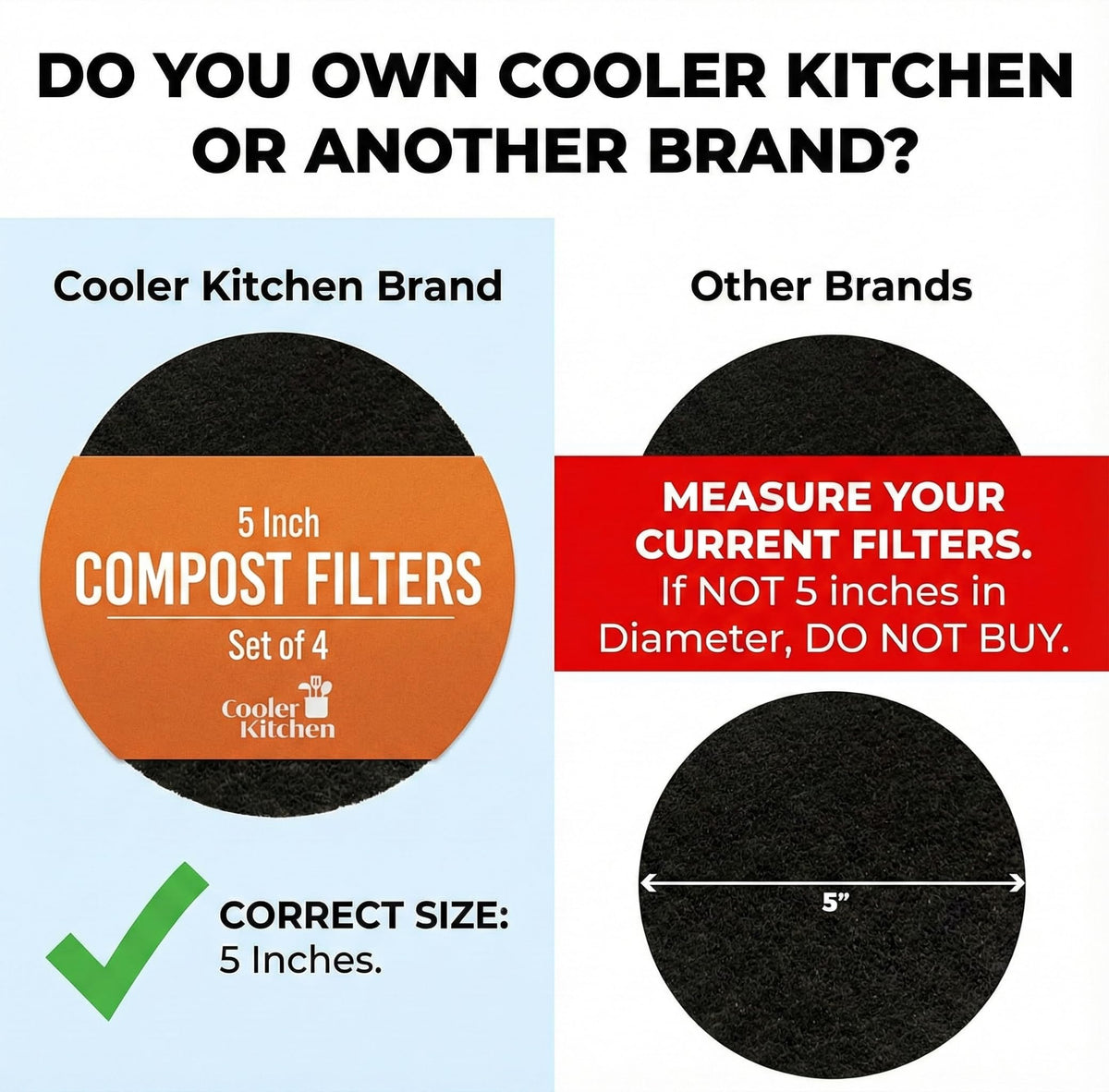 Charcoal Compost Bin Filters, 4-Pack