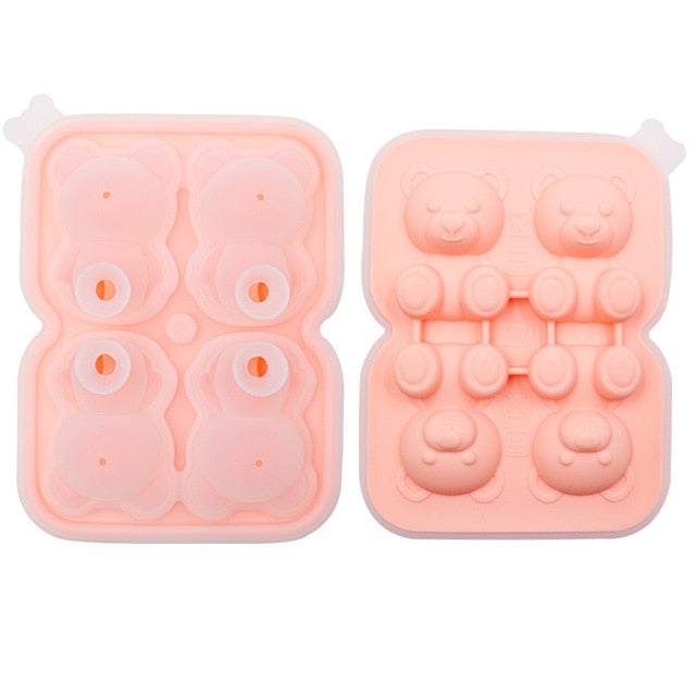 Bear Ice Tray (4 Grid)