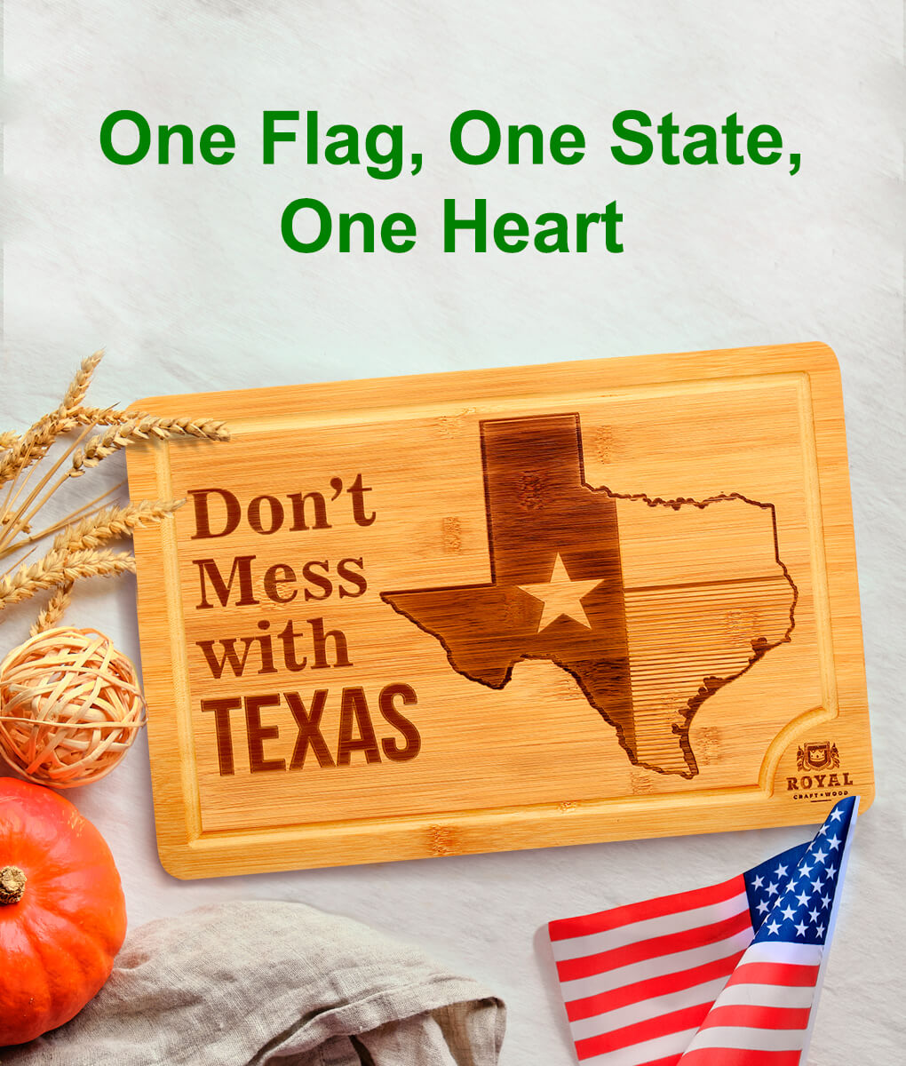 Texas Cutting Board by Royal Craft Wood