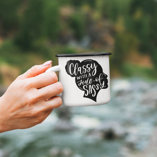 Classy With A Side Of Sassy Sarcastic Mug by WinsterCreations™ Official Store