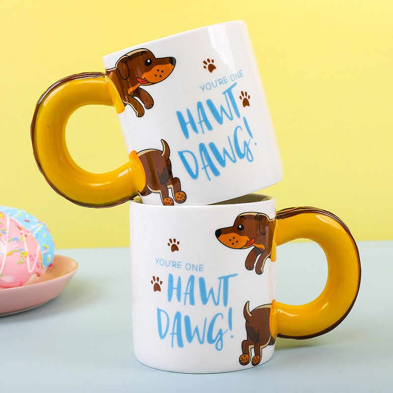 Hawt Dawg Dachshund Coffee Mug by Dach Everywhere