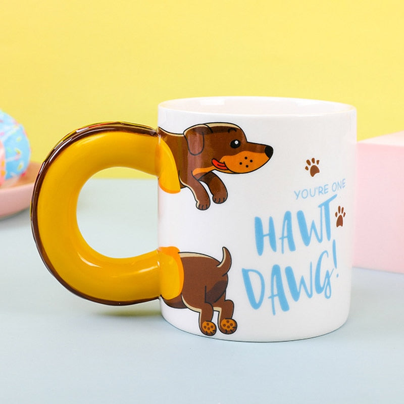 Hawt Dawg Dachshund Coffee Mug by Dach Everywhere