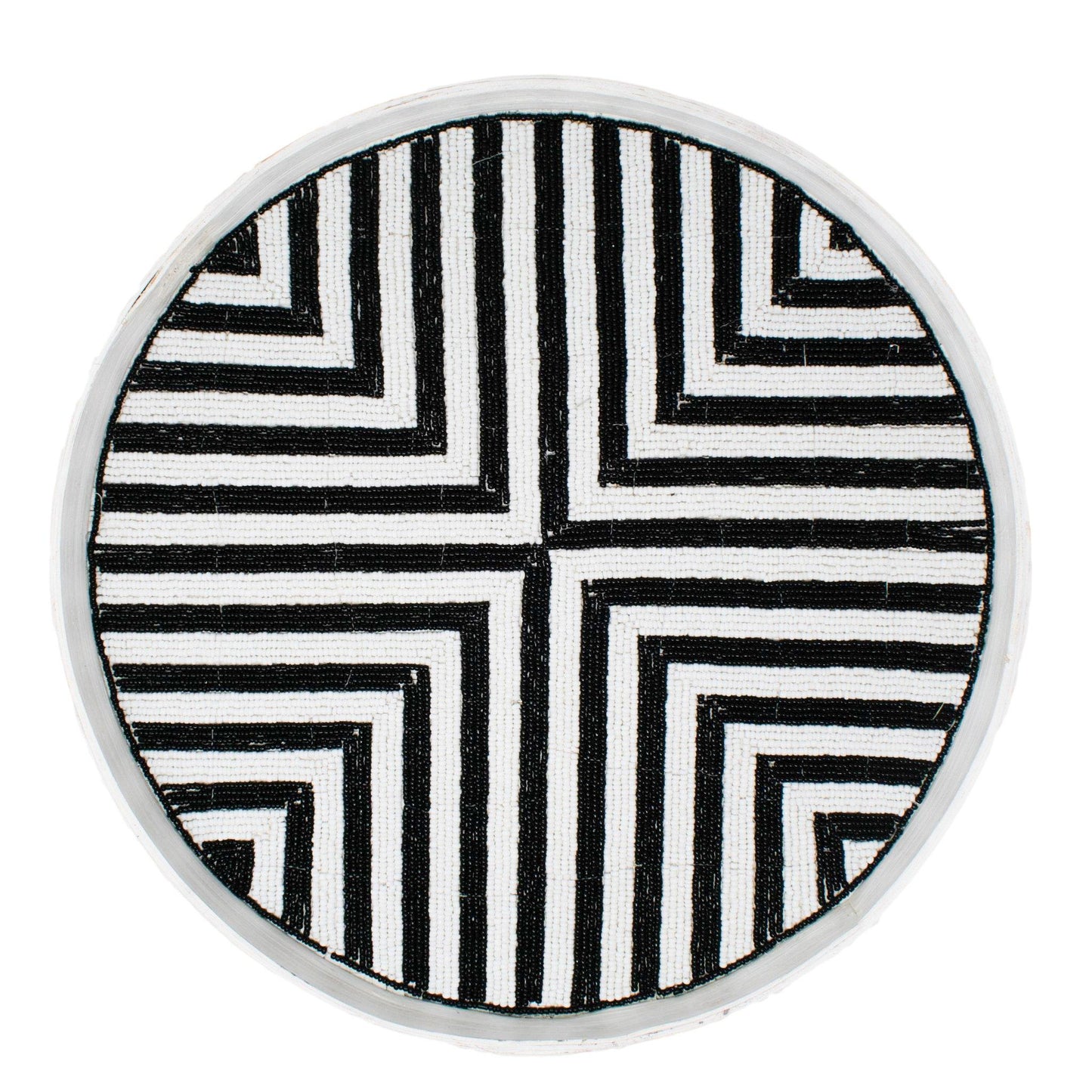 Riviera Tray Set (of 3) - Black/White by POPPY + SAGE